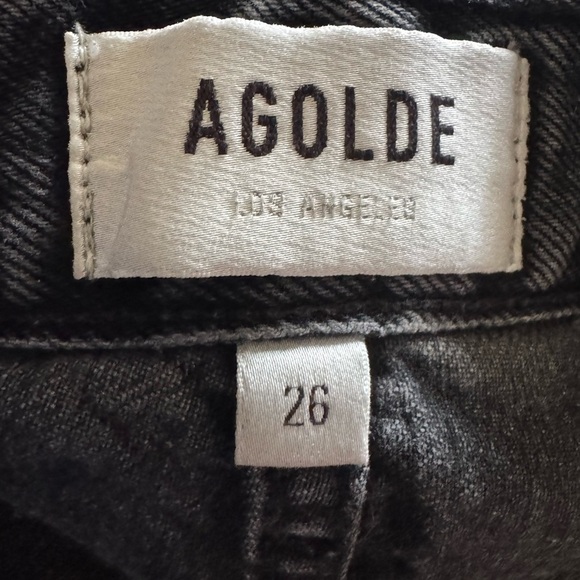 Agolde 90’s Jean Distressed Black Size 26 - Picture 4 of 8